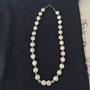 Coin pearl necklace